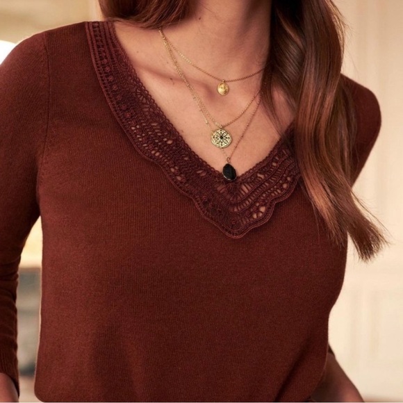 Sezane Janelle Jumper in Mocha - Picture 2 of 7